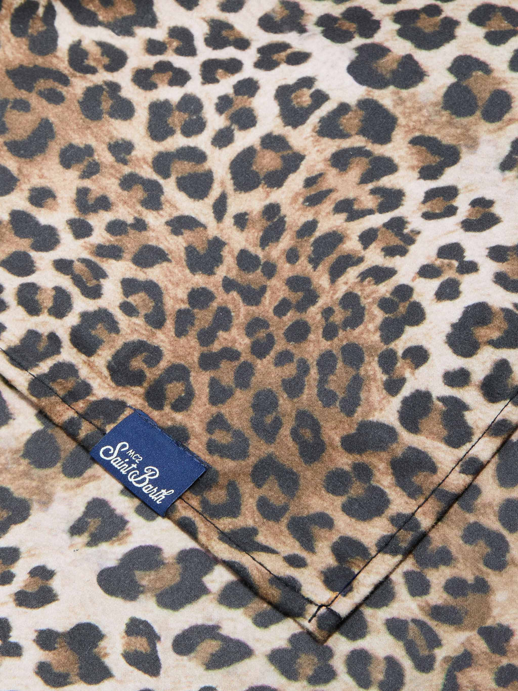 MC2
aidan beach towel with leopard print and logo