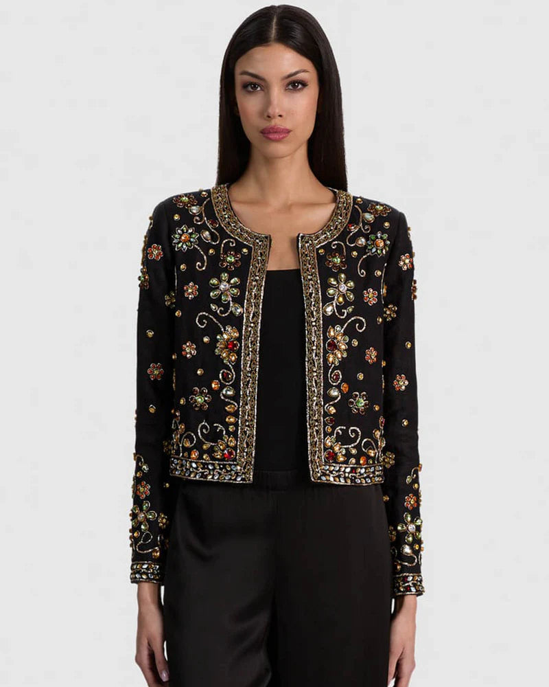 ALICE + OLIVIA
kidman open embellished jacket