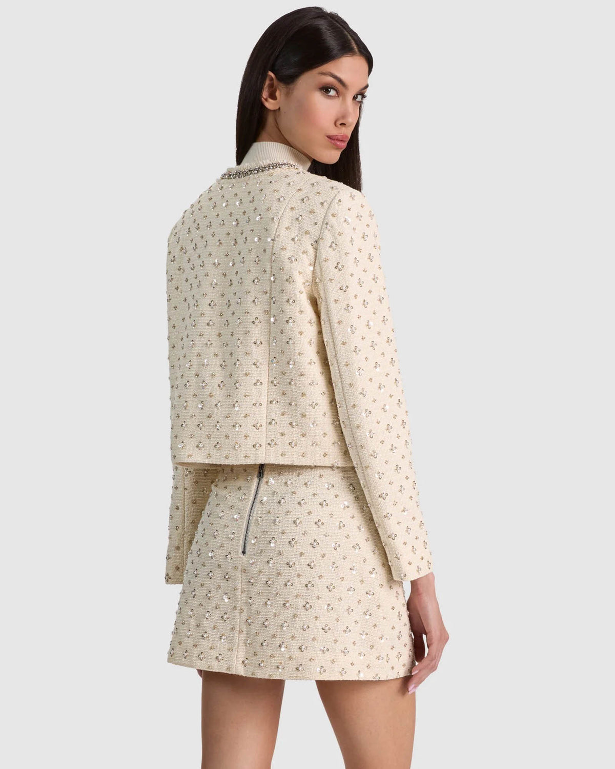 ALICE + OLIVIA Thomasina Cropped Jacket