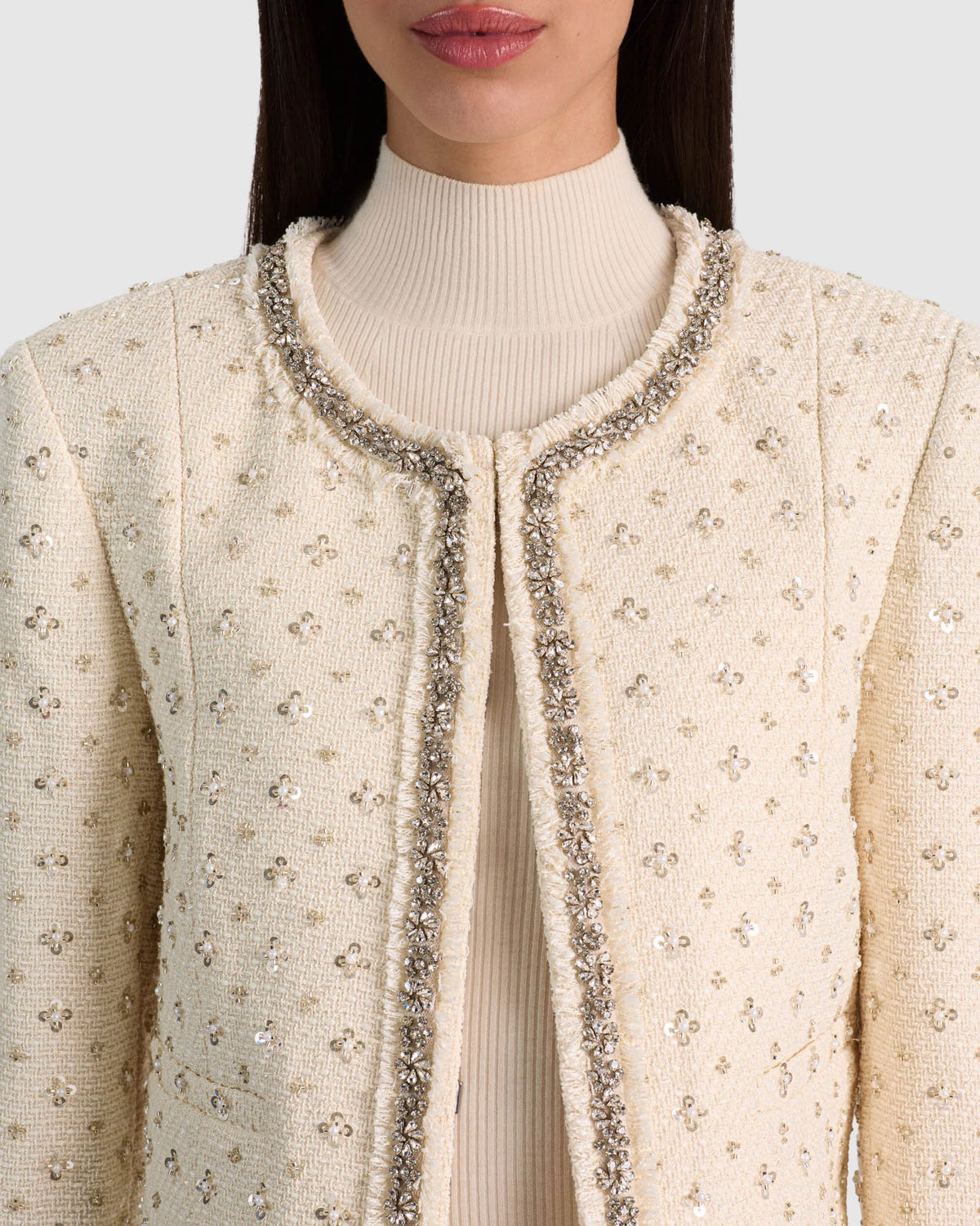 ALICE + OLIVIA Thomasina Cropped Jacket
