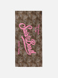 MC2
aidan beach towel with leopard print and logo