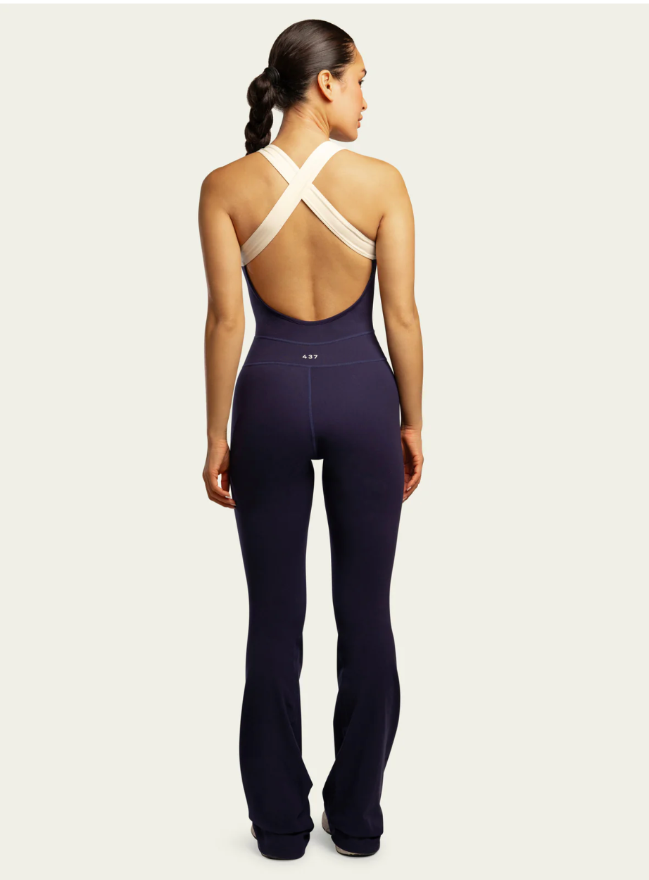 437
the sculpt onesie in navy & cream