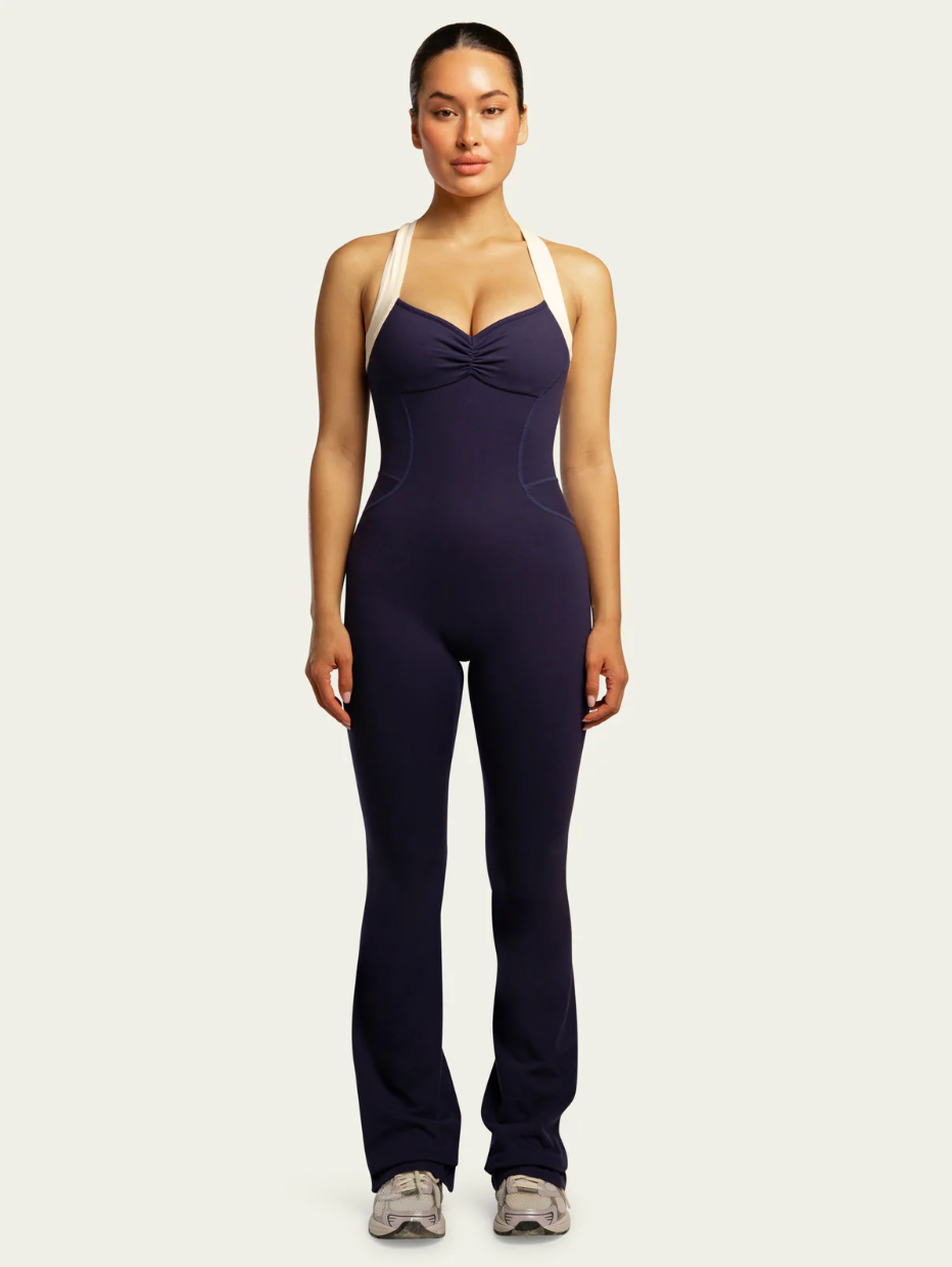 437
the sculpt onesie in navy & cream