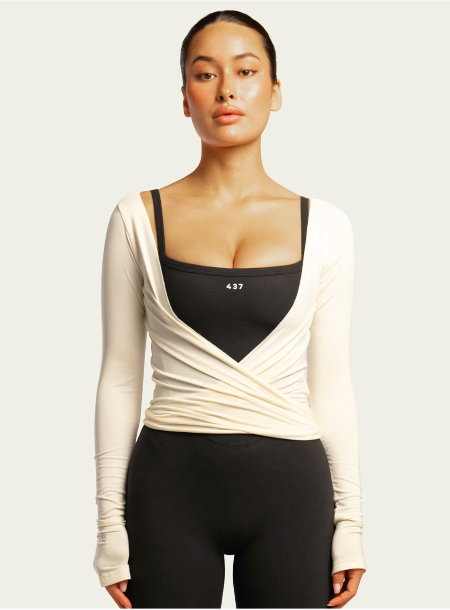 437
the ballet wrap in cream