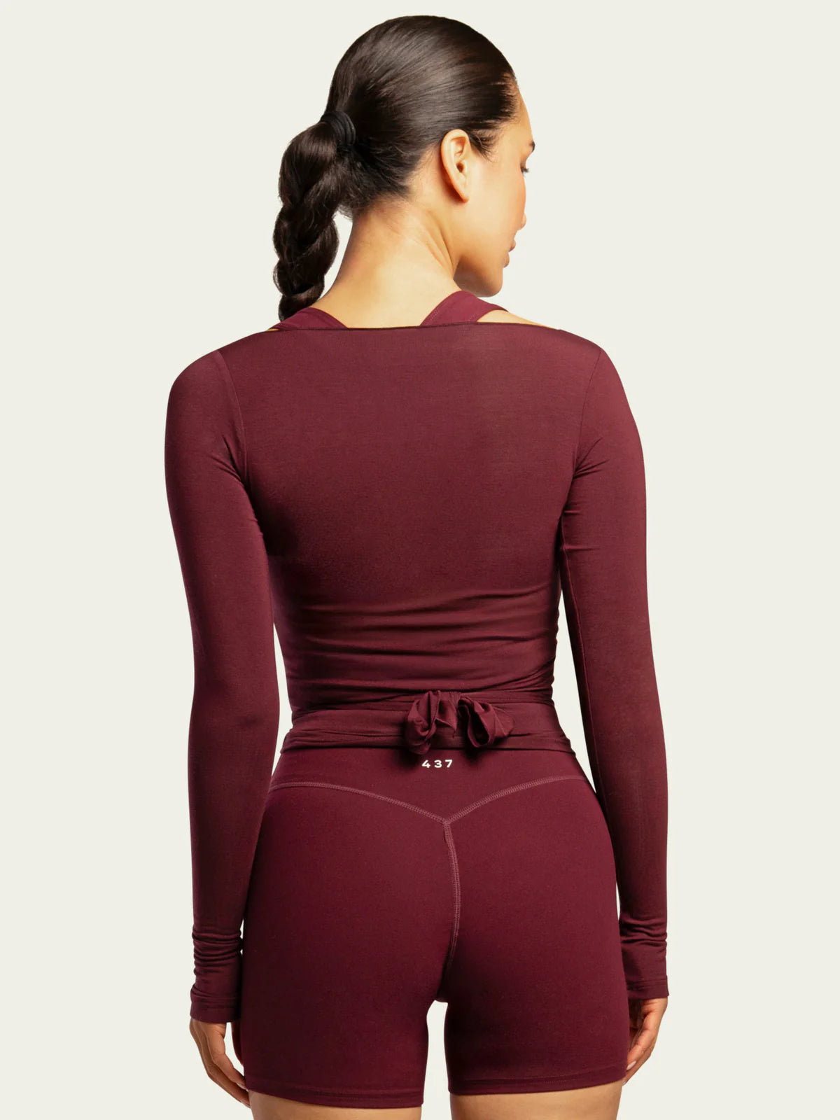 437
the ballet wrap in black cherry