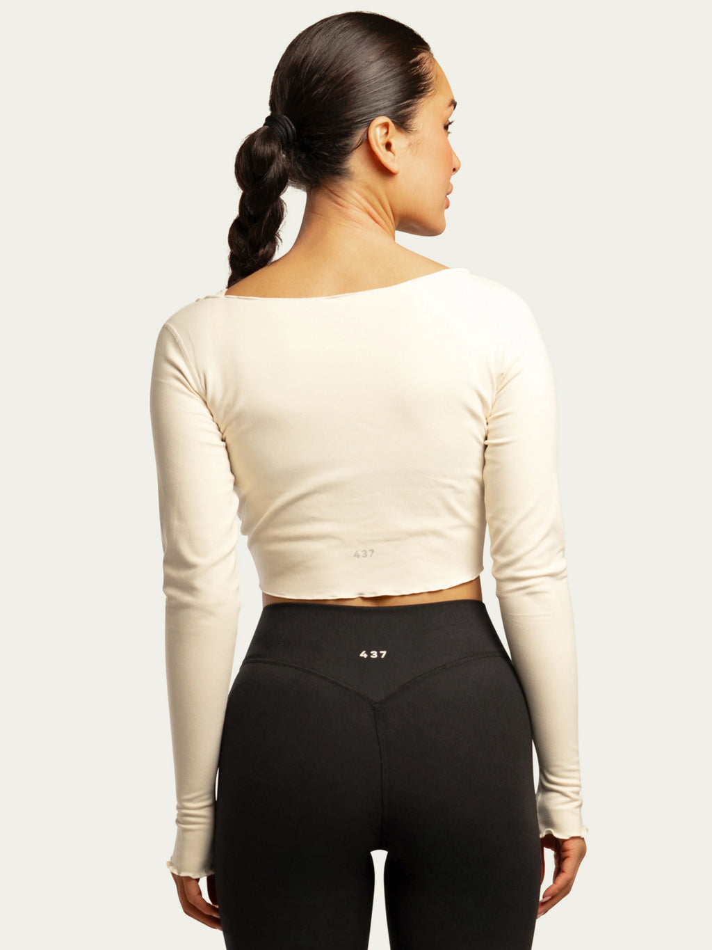 437
the wrap top in cream