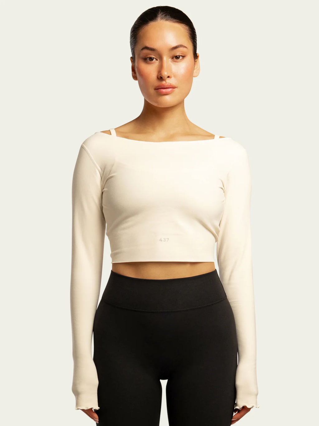437
the wrap top in cream