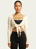 437
the wrap top in cream