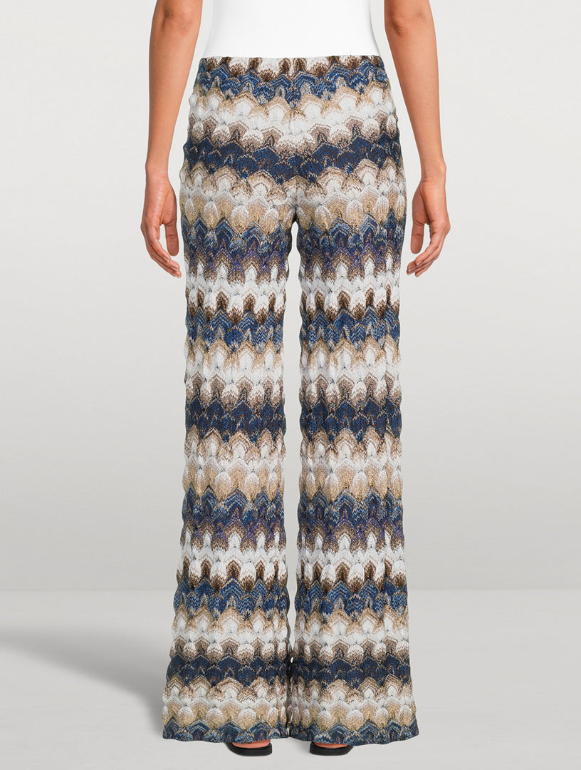 MISSONI
knit flared trousers