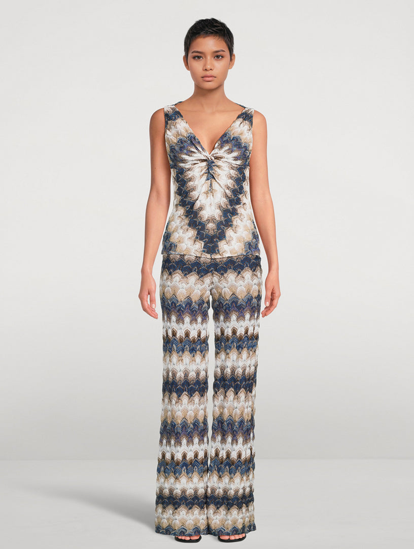 MISSONI
knit flared trousers