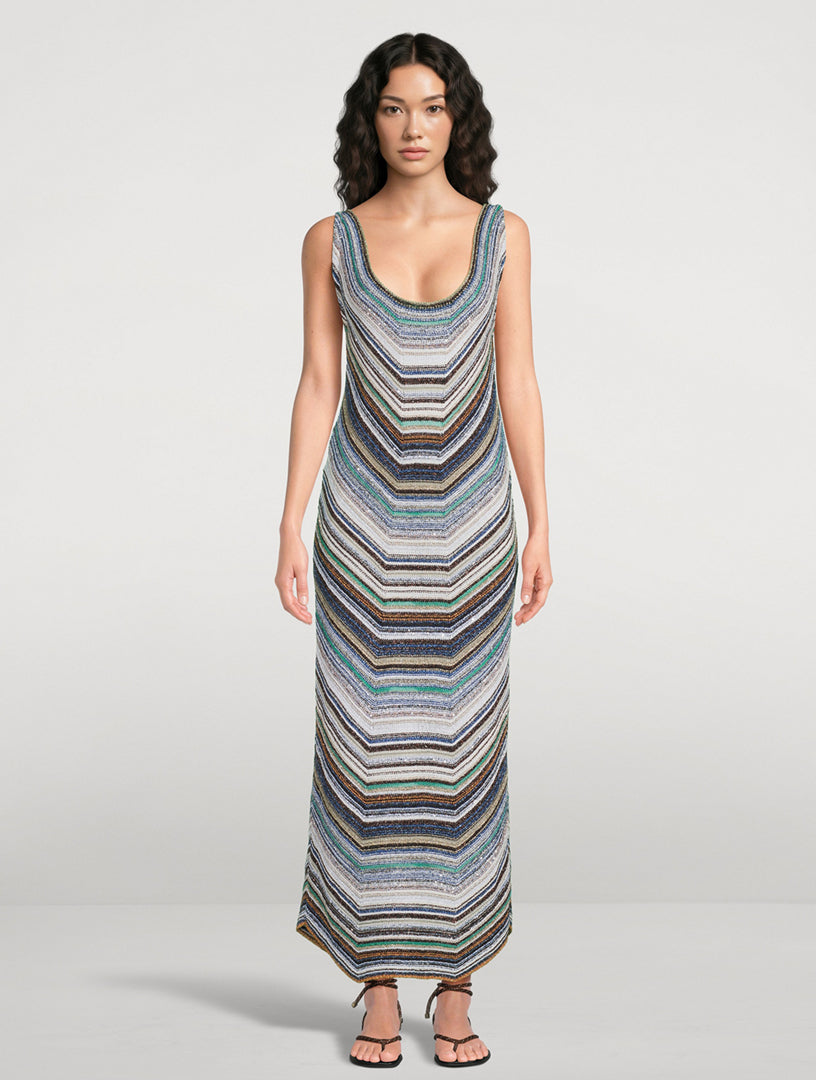 MISSONI
metallic knit maxi dress