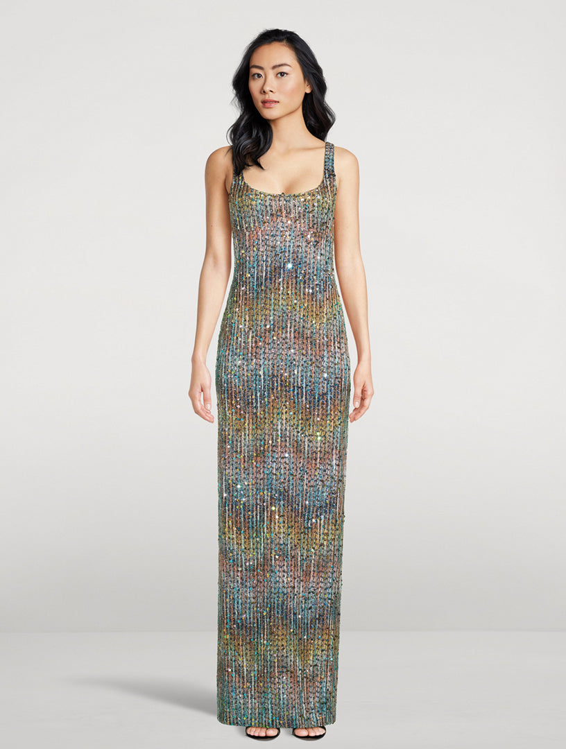 MISSONI
sequin knit maxi dress