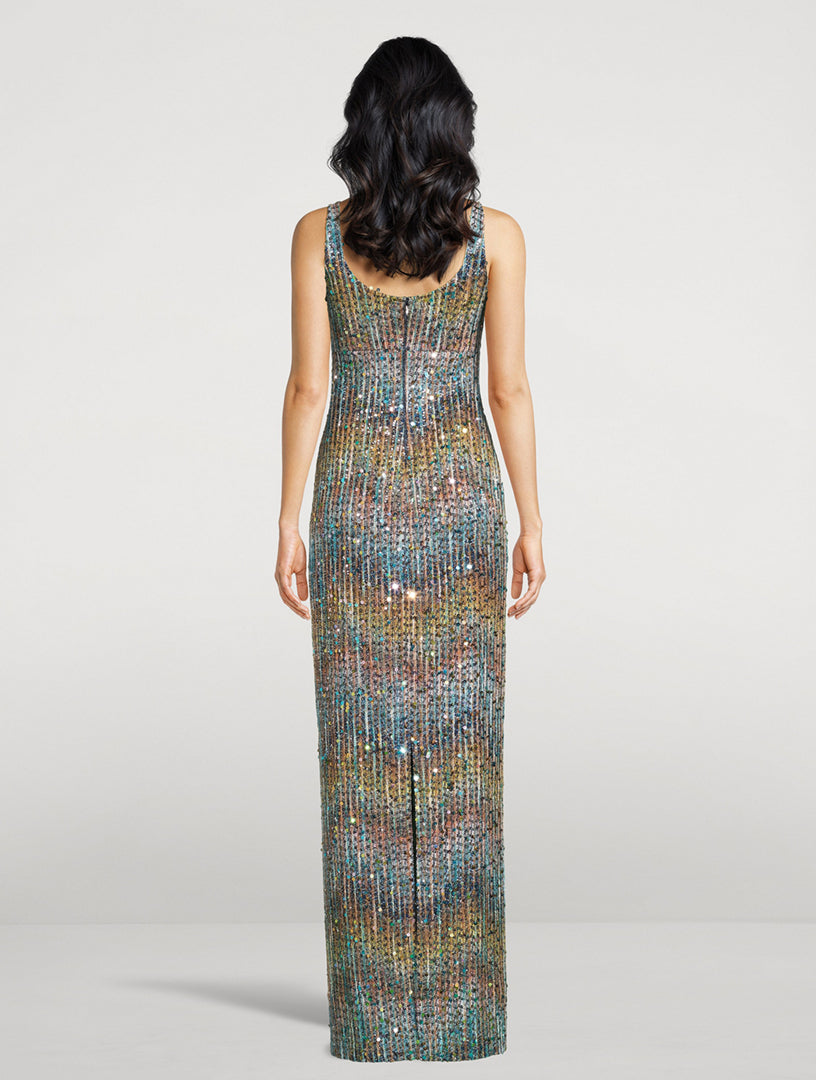MISSONI
sequin knit maxi dress