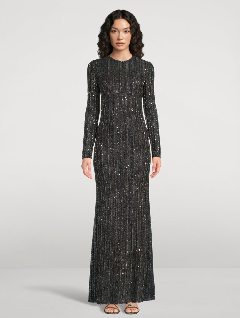 MISSONI
long sequin-embellished dress