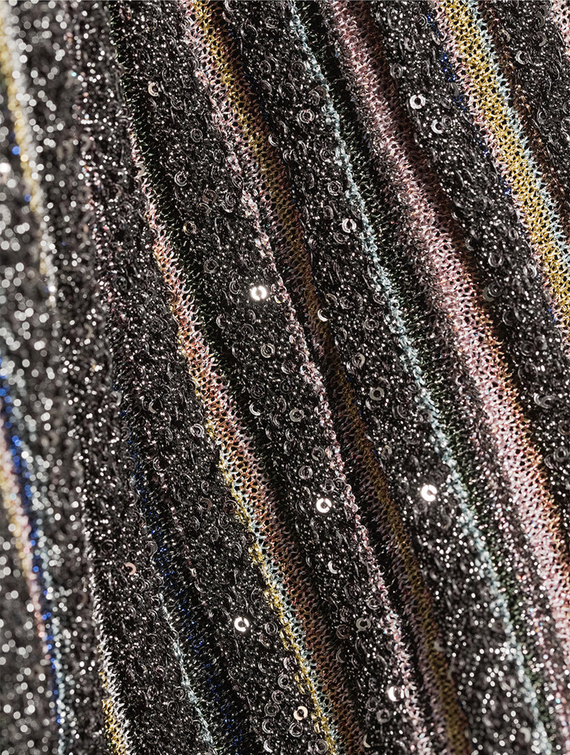 MISSONI
belted sequin knit maxi dress